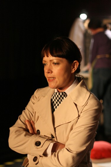 Laverne Edmonds as Police Inspector and Danielel Farrow as Debs in background