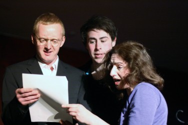 From left: Arrow Usher as Douglas, Tommie Hart as Mark and Danielle Farrow as Debs